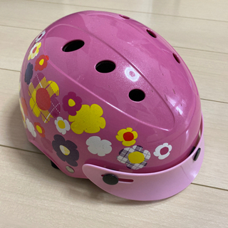 子供用ヘルメット　ピンク