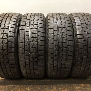 DUNLOP WINTER MAXX WM01 205/55R17 17インチ スタッドレス 4本 2016年製 バリ溝 ステップワゴン ストリーム等　(VTY327)クレジットカード QRコード決済可能