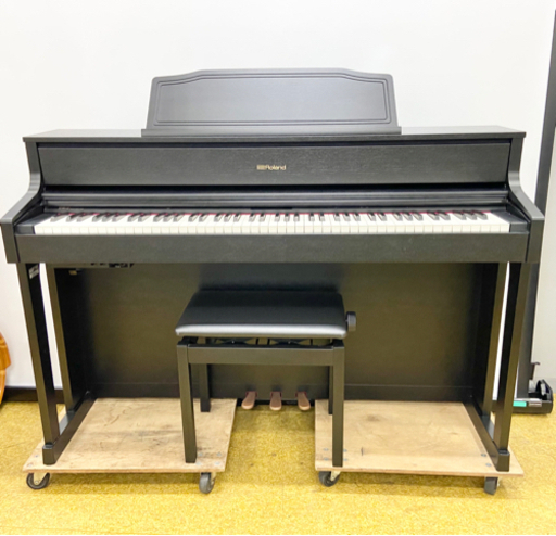 【電子ピアノ】Roland HP605-GP ヘッドホン＆椅子付き