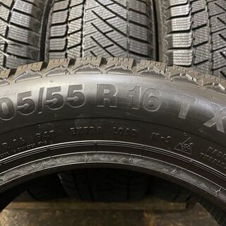 新品 Continental ContiVikingContact 6 205/55R16 16インチ スタッドレス 4本 カローラツーリング ヴォクシー等 (VTF418)クレジットカード QRコード決済可能 - 車のパーツ