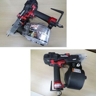 マキタ 65㎜高圧エア釘打 AN636H 赤色 (エアダスタ付) ケース付き