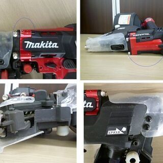 マキタ 65㎜高圧エア釘打 AN636H 赤色 (エアダスタ付) ケース付き