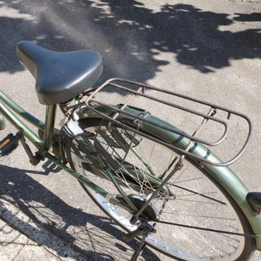 自転車✨ママチャリ✨26インチ　ダークグリーン✨鍵あり✨お店で試し乗りもできますよ♪✨中古品