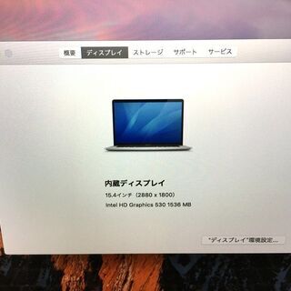 MacBook Pro】【15.4インチ】【256GB フラッシュストレージ】（管理