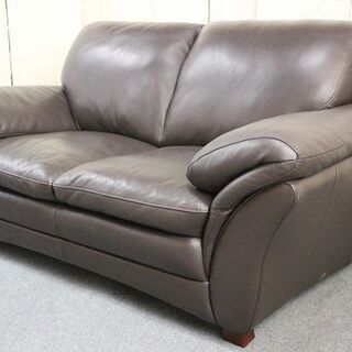 ケルビン・ジョルマーニ 総革 2人掛けソファ DBR Kelvin Giormani