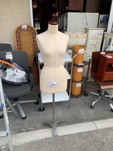 ジモティーあんしん決済ご利用時、３営業日以内のお待ち帰りで！！【実店舗販売中　中古　東京キイヤ　トルソー　着付け練習用ボディ　裁断用トルソー】