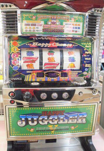 【引取限定】北電子　ハッピージャグラーV2　スロット　中古品　鍵2本　コイン不要モデル【ハンズクラフト八幡西店】
