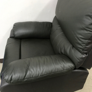 【美品】ニトリ 電動 リクライニングソファ ダークブラウン 2人掛け電動リクライニングソファ＋収納ユニットセット 本革(一部合成