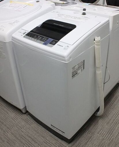 日立 全自動洗濯機 白い約束 洗濯容量7.0㎏ NW-70C(W)ピュアホワイト 2019年製 HITACHI 洗濯機 中古家電 店頭引取歓迎 R4206)