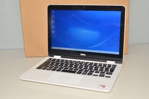 中古良品 Dell Mobile2-in-1ノートパソコンInspiron11 3195 AMD A9 ホワイト / Win10 / 11.6 インチ / 4GB / 64GB eMMC/タッチパネル