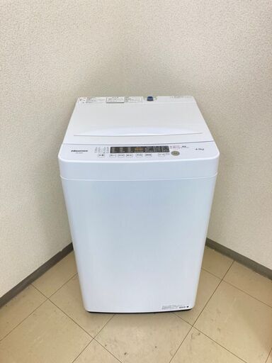 【極上美品】【地域限定送料無料】洗濯機 Hisense 4.5kg 2020年製 CSS092902