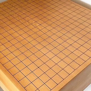 高質で安価 【本格将棋盤 未使用品】本桂 板目 木裏 脚付き へそあり