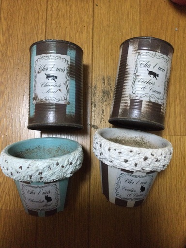 リメイク鉢 リメイク缶 ・新品色々