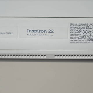 中古良品 一体型パソコン Windows10+office DELL INSPIRON22 3264 core i3-7100U/大容量HDD1TB/4GB/無線/DVDマルチ/21.5インチ
