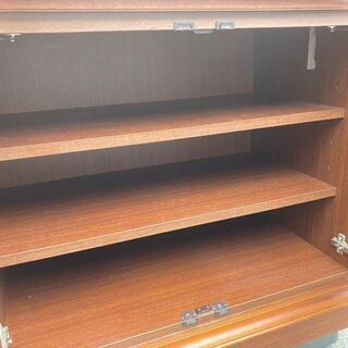 札幌市◆ maruni 地中海シリーズ ◆ローボード 77 収納 チェスト 扉■ マルニ クラシック ヴィンテージ 木工家具 アンティーク