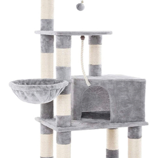 新品未使用】 キャットタワー 大型猫用 太め柱 コンパクト 巨大猫
