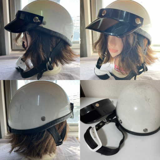 装飾用のヘルメットです。半キャップ。半ヘル。