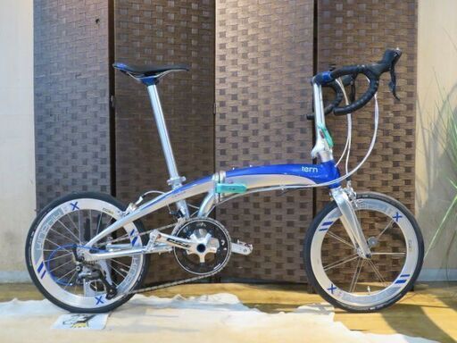 ■ TERN VERGE X18 ターン ヴァージュ X18 美品 シルバー 20インチ 18速 アルミフレーム タイヤバリ山! 折畳み自転車 自転車 札幌発