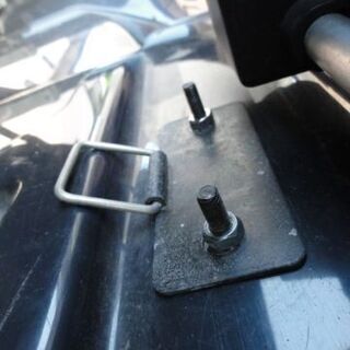 inno ルーフボックス RV761 (BR761) 白　中古 左開き ルーフBOX 小型車、軽自動車用