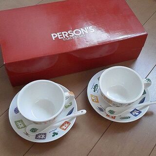 【箱入・未使用品】PERSON'S　カップ&ソーサー&スプーン　...