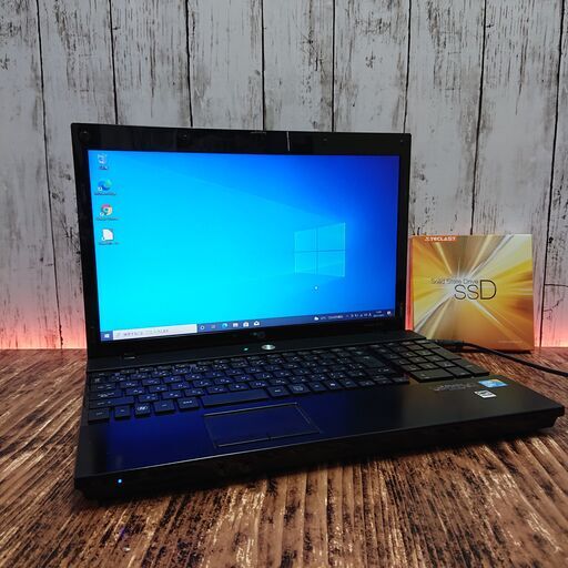 【高速起動】HP Probook4510s ノートPC 新品 SSD 120GB CPU intel Core 2 Duo P8700 2.53GHz 15.6インチ メモリ 4GB パソコン