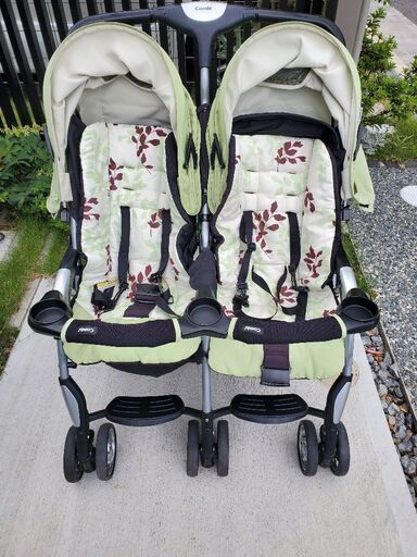 【お取引中】双子ベビーカー　コンビ　バギーボード付き　2人乗り