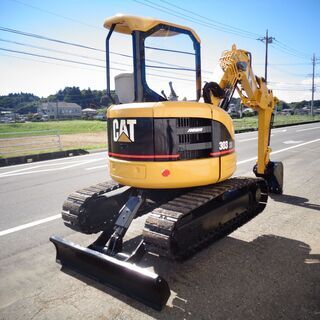 【G-0005】CAT　303SR　3トンクラス　小旋回　倍速あり　全塗装済み　ミニ油圧ショベル　バックホー　ユンボ　茨城県