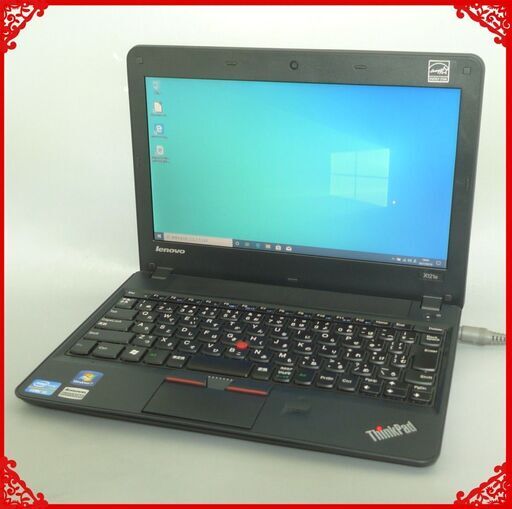 即使用可 中古美品 ノートパソコン 11.6型ワイド Lenovo レノボ ThinkPad X121e Core i3 4GB 無線 Wi-Fi webカメラ Windows10 Office