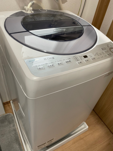 【10月10日までの限定】 美品　洗濯機　使用2年　2017製　SHARP 8kg ES-GV8B 大容量　洗濯槽クリーン済み