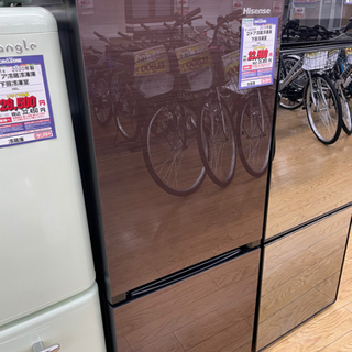 J-6 【ご来店頂ける方限定】Hisenseの2ドア冷凍冷蔵庫です！