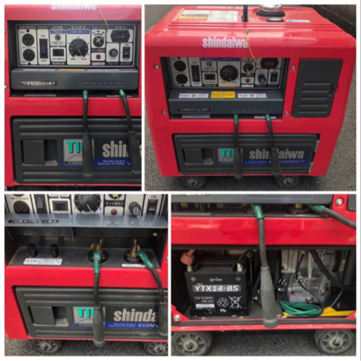 引き渡し決定】新ダイワ (やまびこ) ガソリン エンジン 溶接機 兼 発電