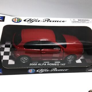 モデルカー：アルファロメオ１４７ 赤 1/32 他 モデルカー：アルファロメオ147 赤 1/32 他