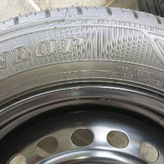 ダンロップ　タイヤ　新車外し　ホイールカバー付き