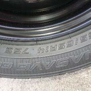 ダンロップ　タイヤ　新車外し　ホイールカバー付き