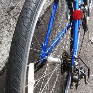 《商談中》《札幌市内配達無料》《防犯登録料込み》中古車　美品ブリヂストン　ordina ブルー　3x7段切り替え　ライト付き