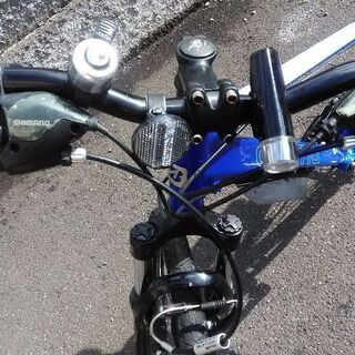 《商談中》《札幌市内配達無料》《防犯登録料込み》中古車　美品ブリヂストン　ordina ブルー　3x7段切り替え　ライト付き