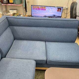 🔷NITORI(ニトリ) カウチソファ リビングソファ　テーブルセット 🔹定価￥71,094🔹 人気のファブリックソファ🔷