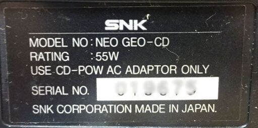 動作確認済み NEO・GEO-CD 本体 フロントローディングタイプ 餓狼伝説3 