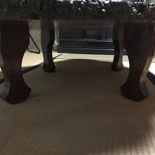 テーブル　一枚板　花梨　丸型 テーブル 一枚板 花梨 丸型