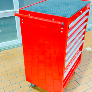 【激安】Seednew 7段キャビネット《レッド》【現役引退品】