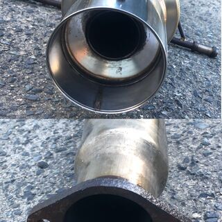 柿本改マフラー  リアピースのみ　スバル レガシィ ツーリングワゴン(E-BG)に使用の中古　SUBARU　レガシー