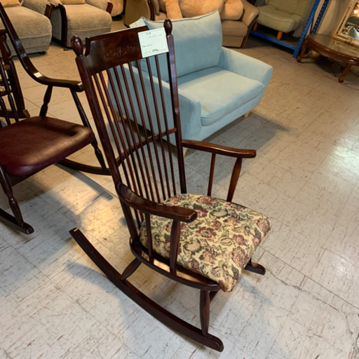 ロッキングチェア 幅67×奥76×高100cm 木製 スライド スイング