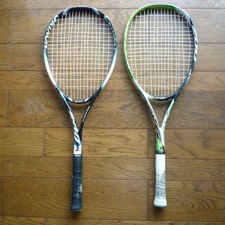 ★（取引中）軟式テニスラケット　２本セット　カバー付き　ボール２...