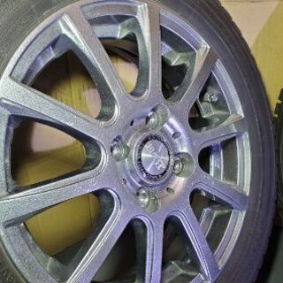 スタッドレスタイヤ+アルミ　155/65R14 バリ山 ◇◇SOLD OUT！◇◇ バリ山スタッドレス社外アルミホイールセット155