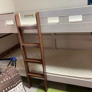 パームマット2枚付 耐荷重 500kg 2段ベッド 二段ベッド ロータイプ 木製ベッド 子供用ベッド 子供 すのこベッド 天然木 コンパクト 大人用 二段ベット 2段ベット おしゃれ 本体 コンパクト スノコベッド キッズベッド