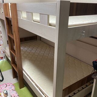 パームマット2枚付 耐荷重 500kg 2段ベッド 二段ベッド ロータイプ 木製ベッド 子供用ベッド 子供 すのこベッド 天然木 コンパクト 大人用 二段ベット 2段ベット おしゃれ 本体 コンパクト スノコベッド キッズベッド