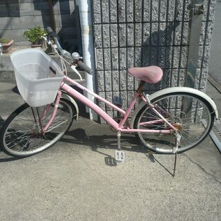 ＜交渉中＞24インチのピンクの自転車