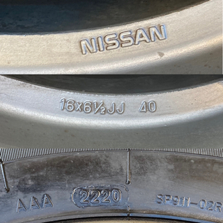 【20年製　未走行品】 215/70R16 R32純正ホイール 4本セット