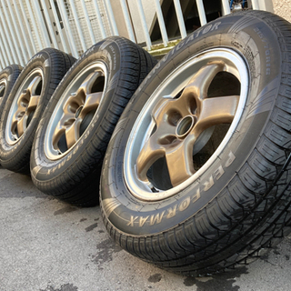 美品 R32 純正ホイール DURATURN TRAVIA A/T 215/70R16 4本セット