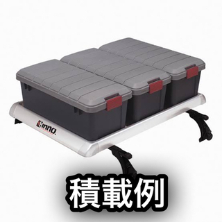 車のパーツ INNO シェイパー80 ルーフラック ブラック おまけ付き